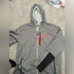 North face zip up hoodie